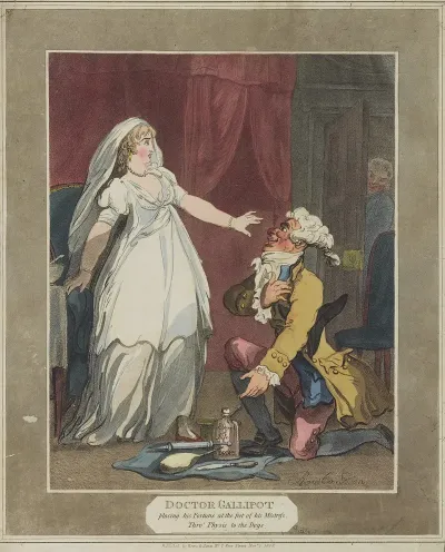 Doctor Gallipot Placing His Fortune At The Feet Of His Mistress Thro Physic To The Dogs