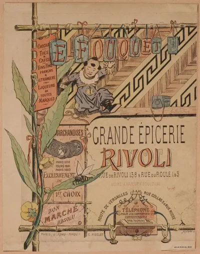 Document Publicitaire Pour La Grande Epicerie Rivoli