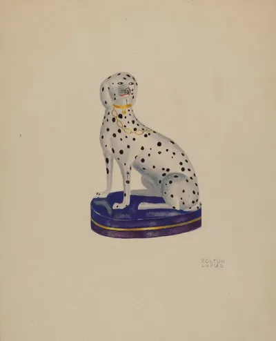 Dog Mantel Ornament