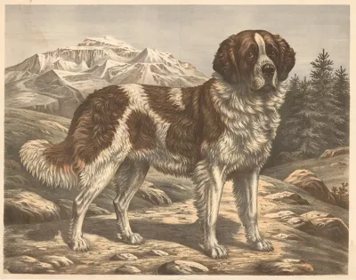 Dog St Bernard