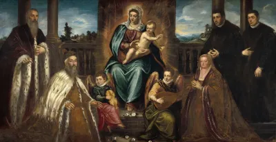 Doge Alvise Mocenigo And Family Before The Madonna And Child