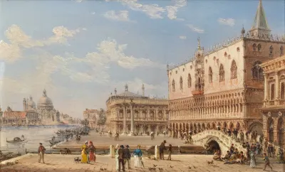 Doges Palace With The Ponte Della Paglia