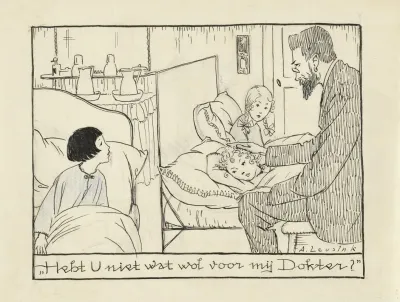 Dokter Bezoekt Een Ziek Meisje Hebt U Niet Wat Wol Voor Mij Dokter