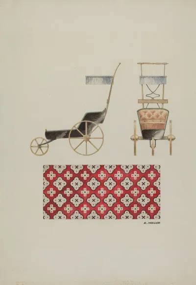 Doll Buggy And Rug