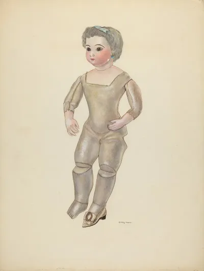 Doll With Bisque Head 2