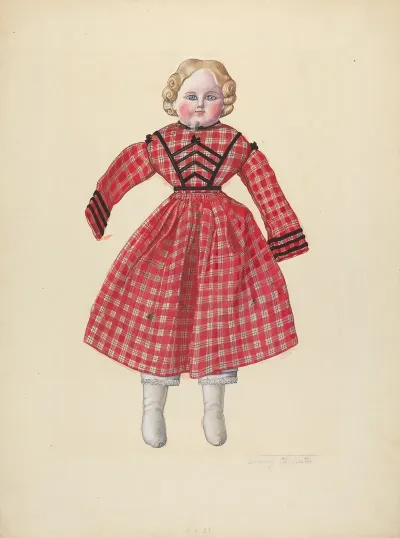 Doll With Bisque Head