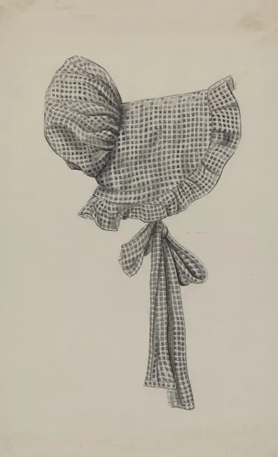 Dolls Gingham Sunbonnet