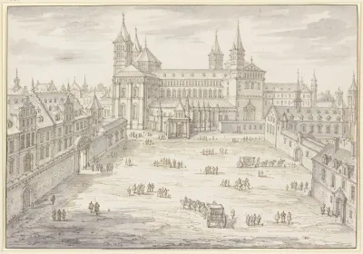 Dom Und Bischofliches Palais Zu Speyer Vor Der Zerstorung 1689