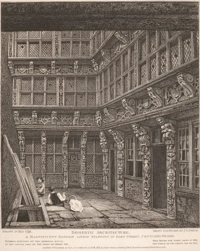 Domestic Architecture A Magnificent Mansion Lately Standing In Hart Street Crutched Friars