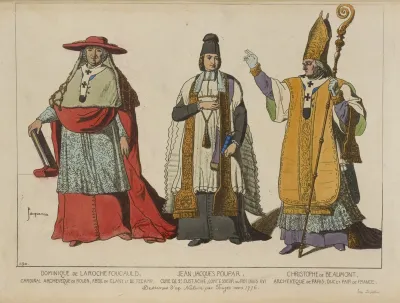 Dominique De Laroche Foucauld Cardinal Archeveque De Rouen Abbe De Clany Et De Fecamp