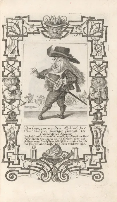 Don Guappos Von Dem Gebluth Des Don Quixote Heutiger General Der Franzosischen Spanier Pl 10