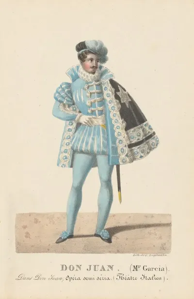 Don Juan Mr Garcia Dans Don Juan Opera Semi Seria Theatre Italien