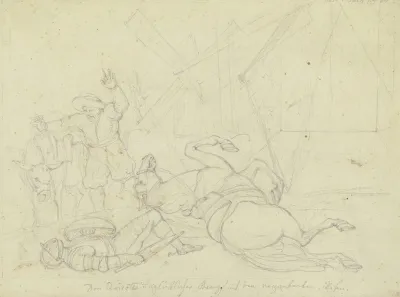 Don Quijotes Unglucklicher Kampf Mit Den Verzauberten Riesen Ca 1808
