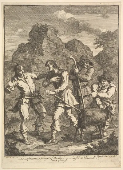 Don Quixote And The Knight Of The Rock