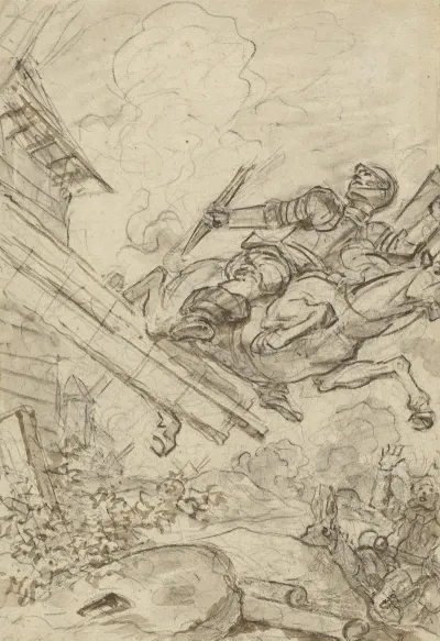 Don Quixote Attacking The Windmill