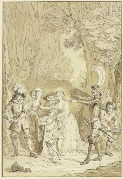 Don Quixote Beschutzt Basilio