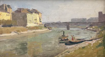 Donaukanal Mit Der Ferdinandsbrucke