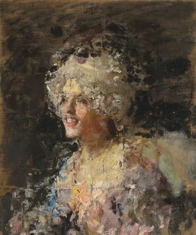 Donna In Costume Del Settecento