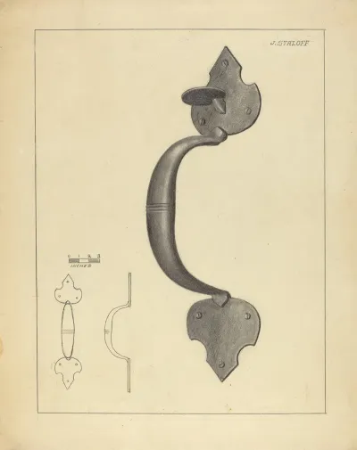 Door Handle With Thumb Press 2