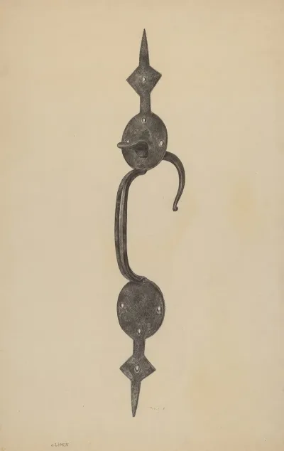 Door Handle With Thumb Press 3
