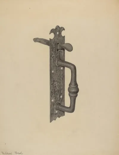 Door Handle With Thumb Press 4