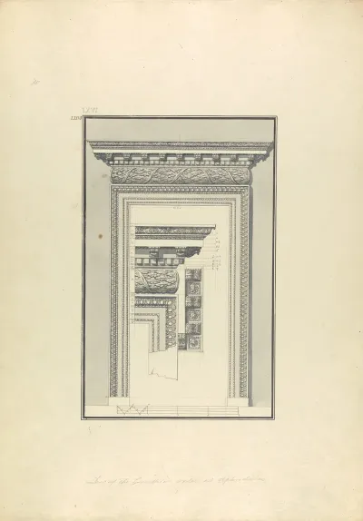 Door In The Corinthian Order From Aphrodisias Now Geyve
