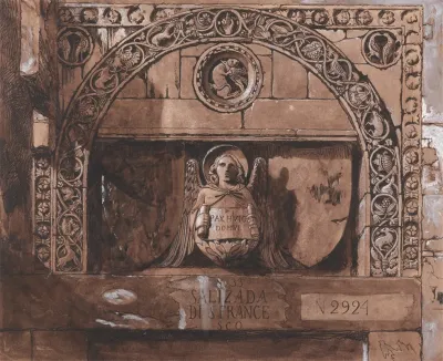 Doorhead Of The Palazzo Contarini Della Porta Di Ferro