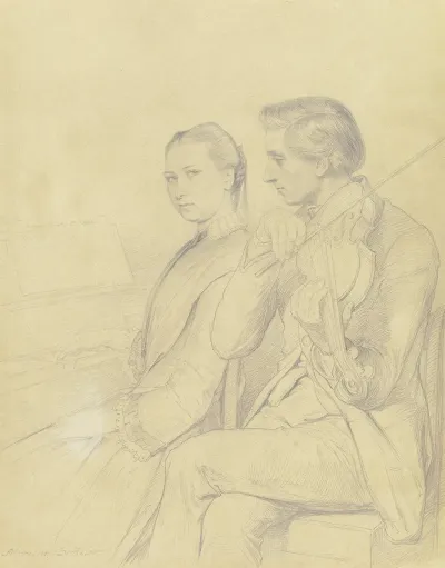 Doppelbildnis Der Geschwister Philipp Und Sophie Hoff