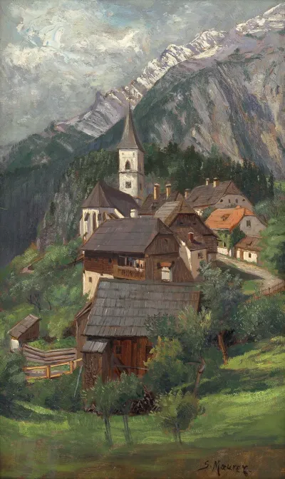 Dorf Im Gebirge