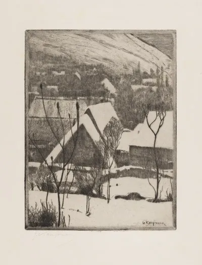 Dorf Im Schnee