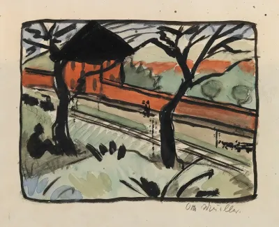 Dorfstrasse Bahnhof In Schmiedeberg Riesengebirge
