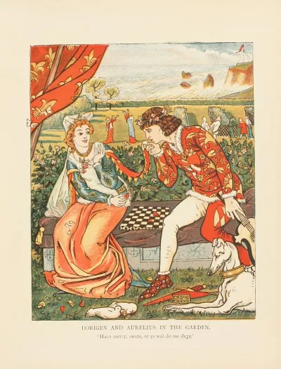Dorigen And Aurelius In The Garden