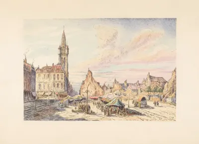 Douai La Place Du Marche