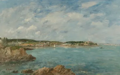 Douarnenez La Baie Vue De Lile Tristan