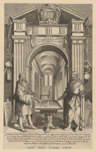 Double Portrait Of Albrecht Durer In A Hall Of Fame