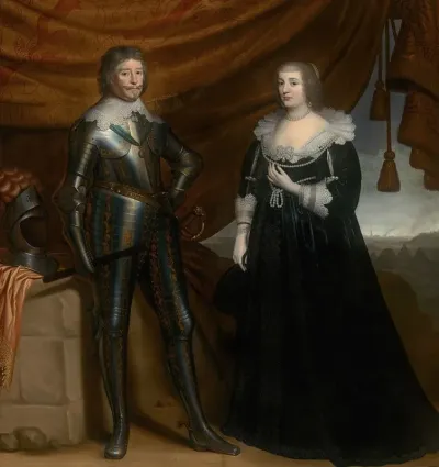 Double Portrait Of Frederik Hendrik 1584 1647 And Amalia Of Solms Braunfels 1602 1675