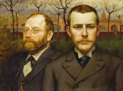 Double Portrait Of Heinrich Pallmann And Heinrich Weizsaecker