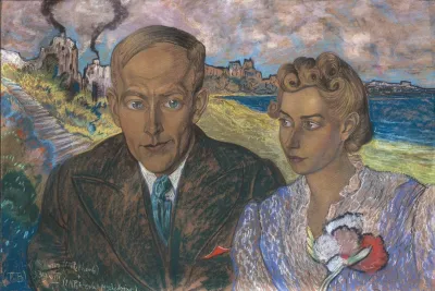 Double Portrait Of Helena Lisinska And Jan Gadomski