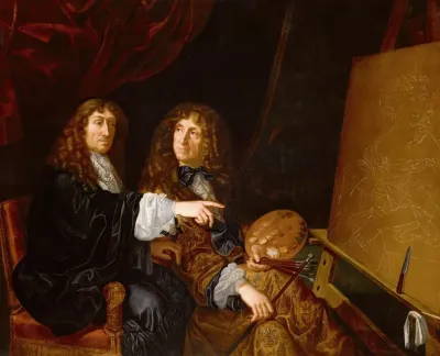Double Portrait Of Henri And Charles Beaubrun