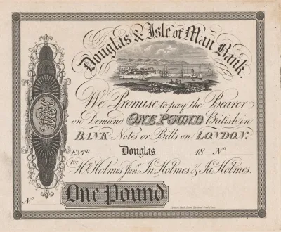 Douglas Isle Of Man Bank One Pound Note