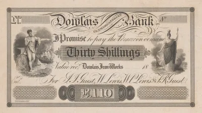 Dowlais Glamorganshire Bank Thirty Shilling Note