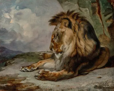 Dozing Lion