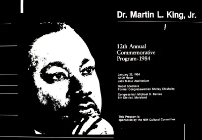 Dr Martin L King Jr 12th Annual Commemorative Program 1984