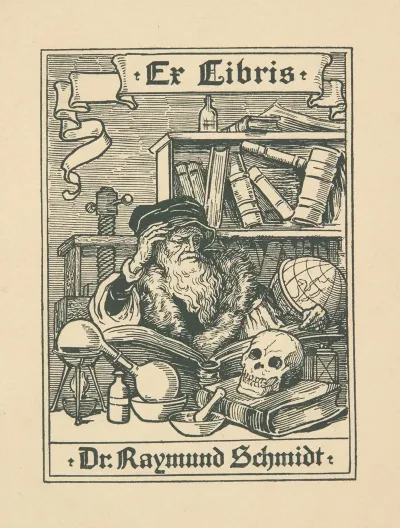 Dr Raymund Schmidt 1853 1933 Ekslibris