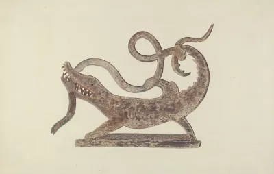 Dragon And Serpent Weather Vane