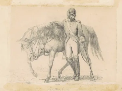 Dragoon With His Charger