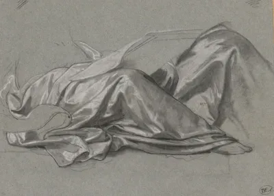 Draped Fabric Of The Figure Symbolising The Renaissance