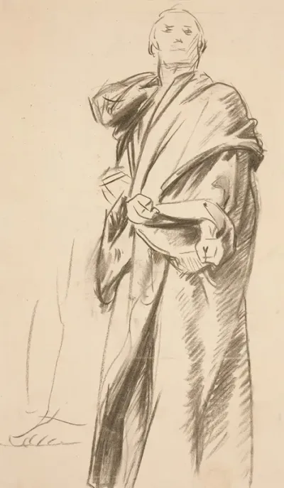 Draped Standing Figure