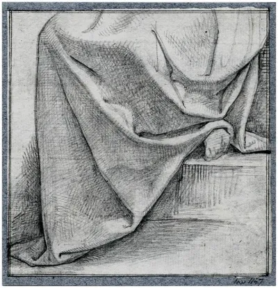 Draperie Op Het Onderlichaam V E Zittende Figuur