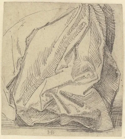 Draperiestudie Nach Einem Rock